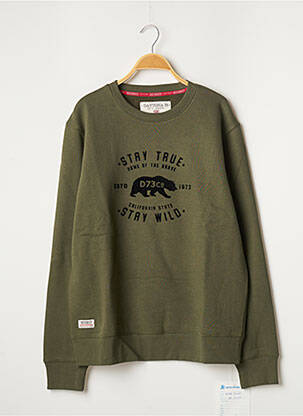 Sweat-shirt vert DAYTONA pour homme