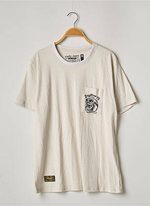 T-shirt coupe droite manches courtes beige DAYTONA homme