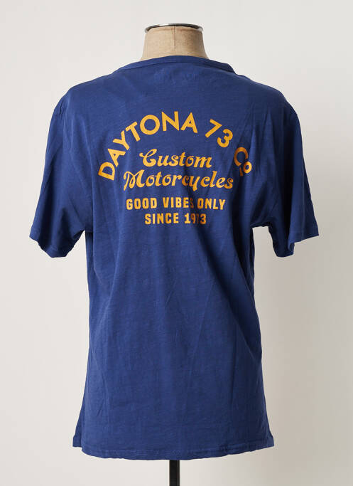 T-shirt bleu DAYTONA pour homme