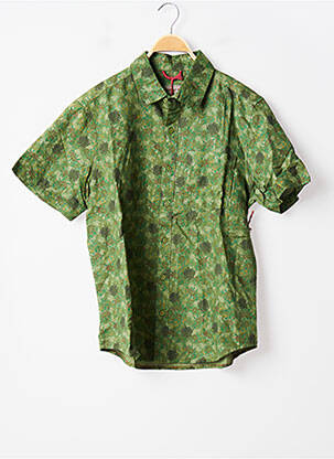 Chemise manches courtes poches poitrine vert IRON AND RESIN homme