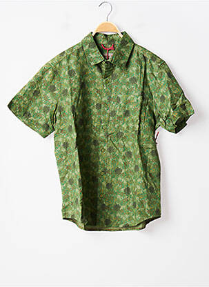 Chemise manches courtes vert IRON AND RESIN pour homme