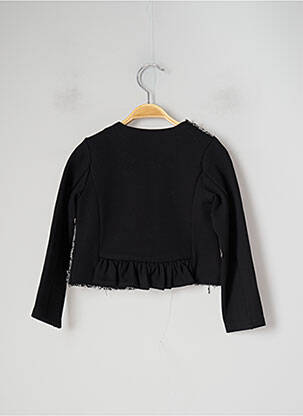 Veste casual col rond noir MAYORAL fille