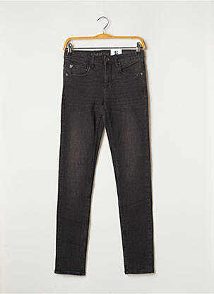 Jeans coupe slim stretch taille ajustable noir GARCIA fille