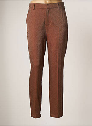 Pantalon slim taille normale taille normale marron MAISON SCOTCH femme
