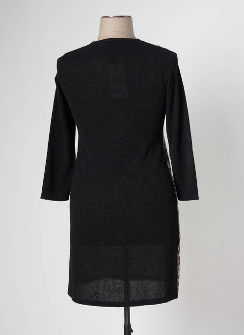 Robe mi-longue noir KALISSON pour femme