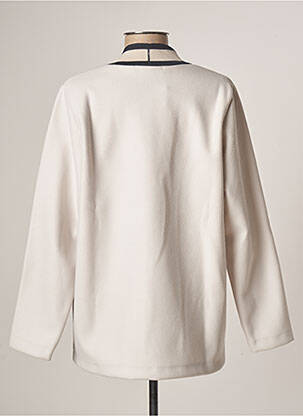Veste casual coupe droite beige KALISSON femme