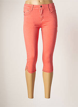 Corsaire stretch taille normale rose KALISSON femme