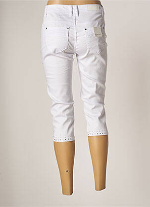 Corsaire stretch taille normale blanc KALISSON femme