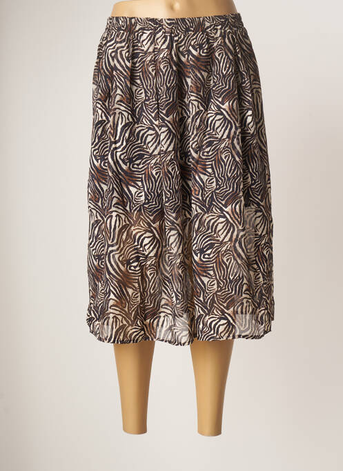 Jupe mi-longue marron IT HIPPIE pour femme