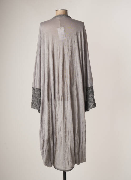 Gilet manches longues gris BATISTAME pour femme