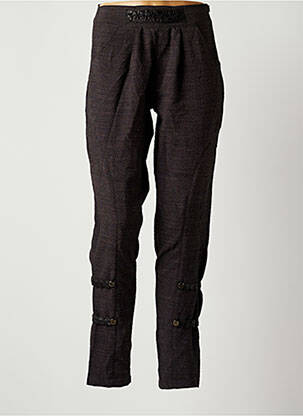 Pantalon droit taille normale taille normale gris BATISTAME femme
