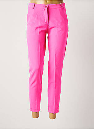 Pantalon 7/8 rose MADE IN ITALY pour femme