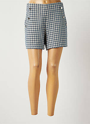 Short bleu MADE IN ITALY pour femme