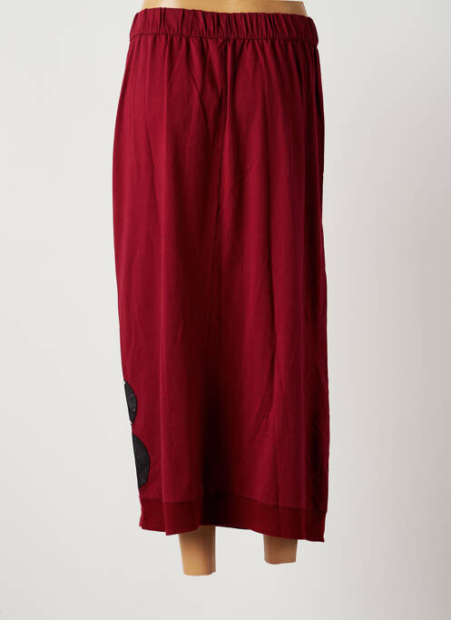 Jupe longue rouge CATY LESCA pour femme