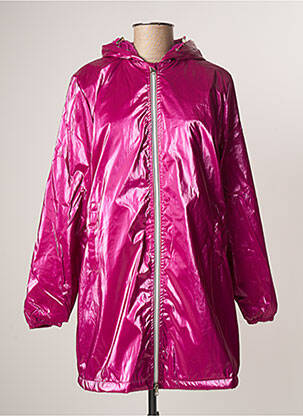 Imperméable poches a capuche rose GOLD SILVER femme