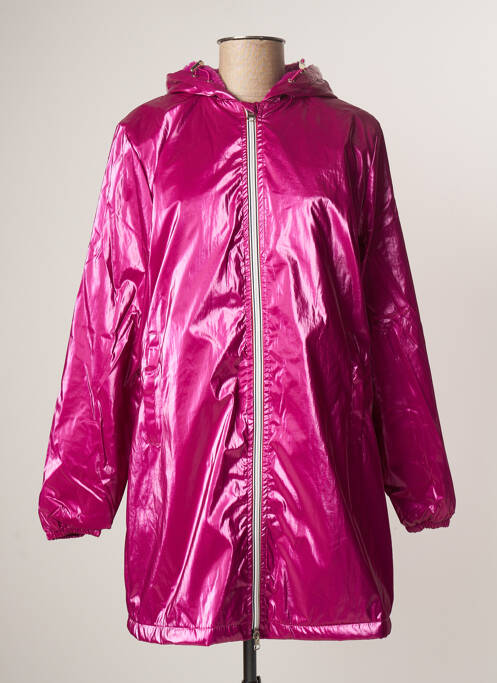 Imperméable manches longues a capuche rose GOLD SILVER femme
