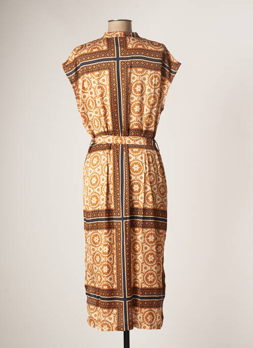 Robe longue marron VIE TA VIE pour femme