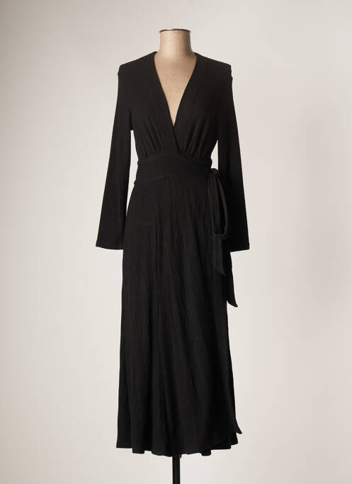 Robe longue noir JANE WOOD pour femme
