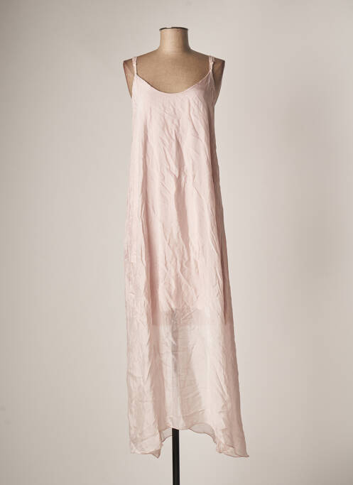 Robe longue rose MINETTE pour femme