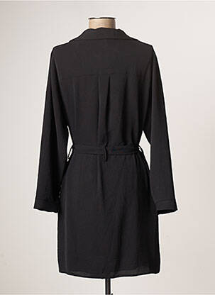 Robe courte manches longues manches longues noir EMA BLUE'S femme