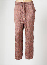 Pantalon droit taille haute taille haute rose VIE TA VIE femme