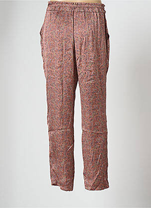 Pantalon droit taille haute taille haute rose VIE TA VIE femme
