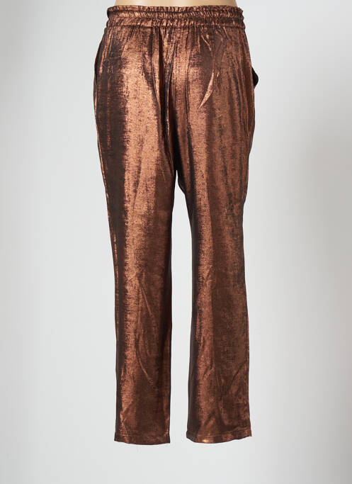 Pantalon droit marron VIE TA VIE pour femme