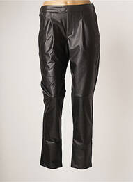 Pantalon slim taille élastique taille normale noir VIE TA VIE femme