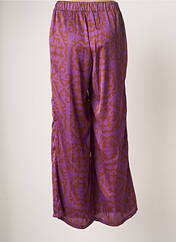 Pantalon droit violet VIE TA VIE pour femme seconde vue