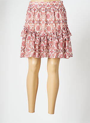 Jupe courte taille haute rose OPULLENCE femme
