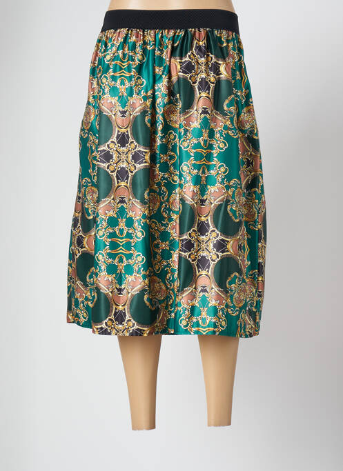 Jupe mi-longue vert FASHION COLLECTION pour femme
