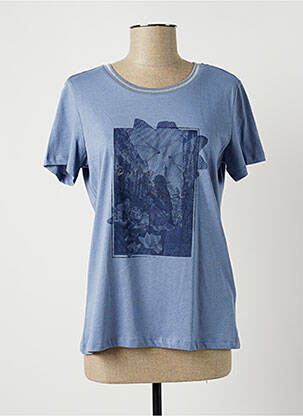 T-shirt bleu FRANSA pour femme