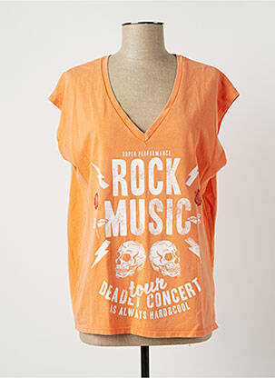 T-shirt orange MINETTE pour femme