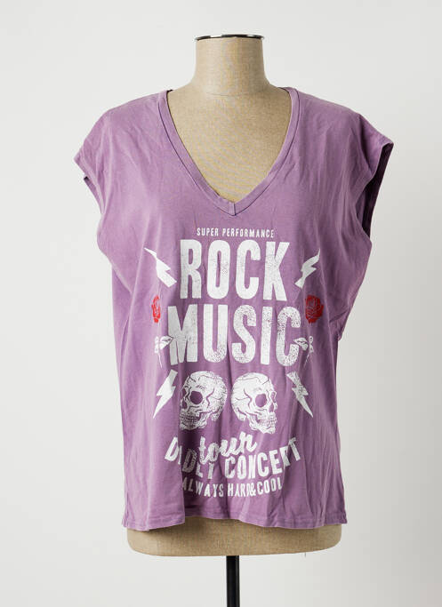 T-shirt violet MINETTE pour femme