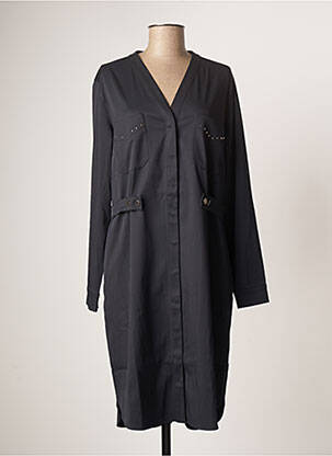 Robe mi-longue manches longues manches longues bleu MOS MOSH femme