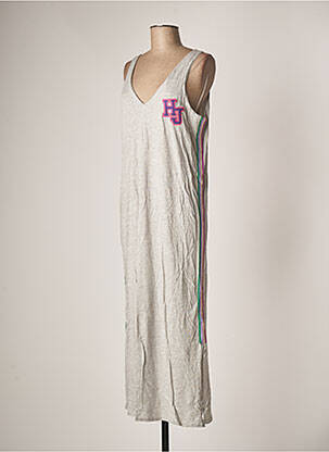 Robe longue gris HOLLY & JOEY pour femme