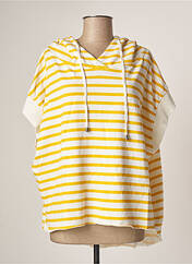 Sweat-shirt à capuche jaune STUDIO PARISIEN pour femme seconde vue
