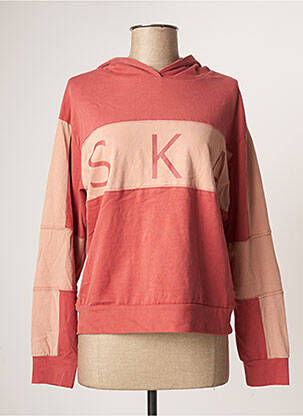 Sweat-shirt à capuche rose SKATÏE pour femme