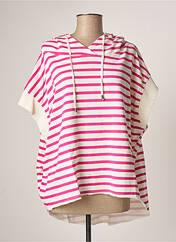 Sweat-shirt à capuche rose STUDIO PARISIEN pour femme seconde vue