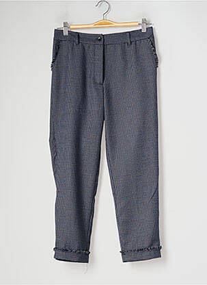 Pantacourt coupe droite taille normale bleu LILI SIDONIO femme