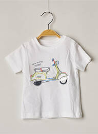 T-shirt stretch manches courtes blanc MAYORAL garcon