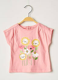 T-shirt coupe cintrée manches courtes rose MAYORAL fille