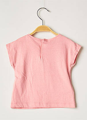 T-shirt coupe cintrée manches courtes rose MAYORAL fille