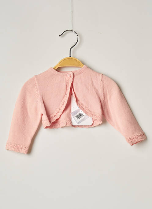 Gilet manches longues rose MAYORAL pour fille