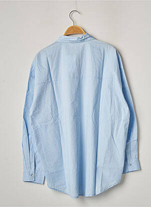 Chemisier tissage popeline manches longues bleu TIFFOSI fille