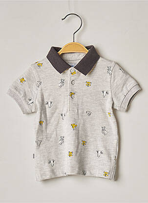 Polo stretch manches courtes gris MAYORAL garcon