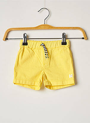 Short stretch taille élastique jaune CARREMENT BEAU garçon