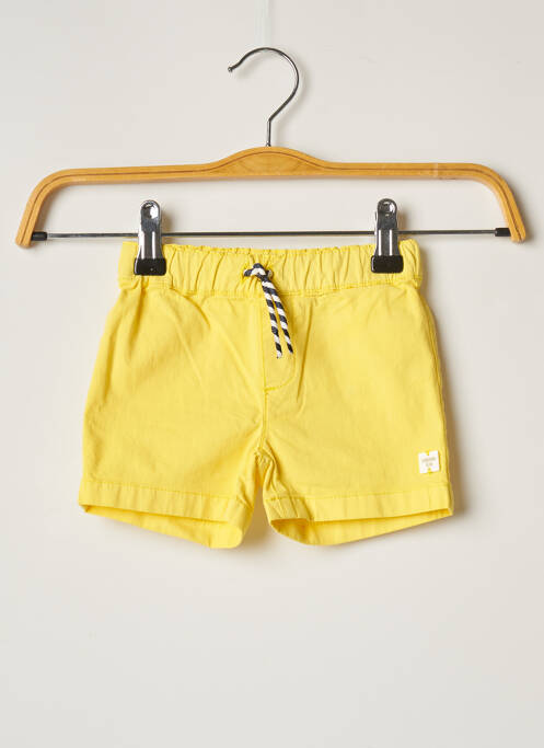 Short stretch taille élastique jaune CARREMENT BEAU garcon