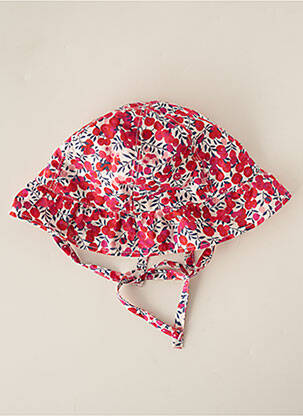Chapeau fermeture liens à nouer rouge ABSORBA fille