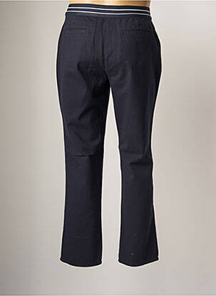 Pantalon chino fermeture zippée sous rabat avec crochet taille normale bleu SAINT JAMES homme